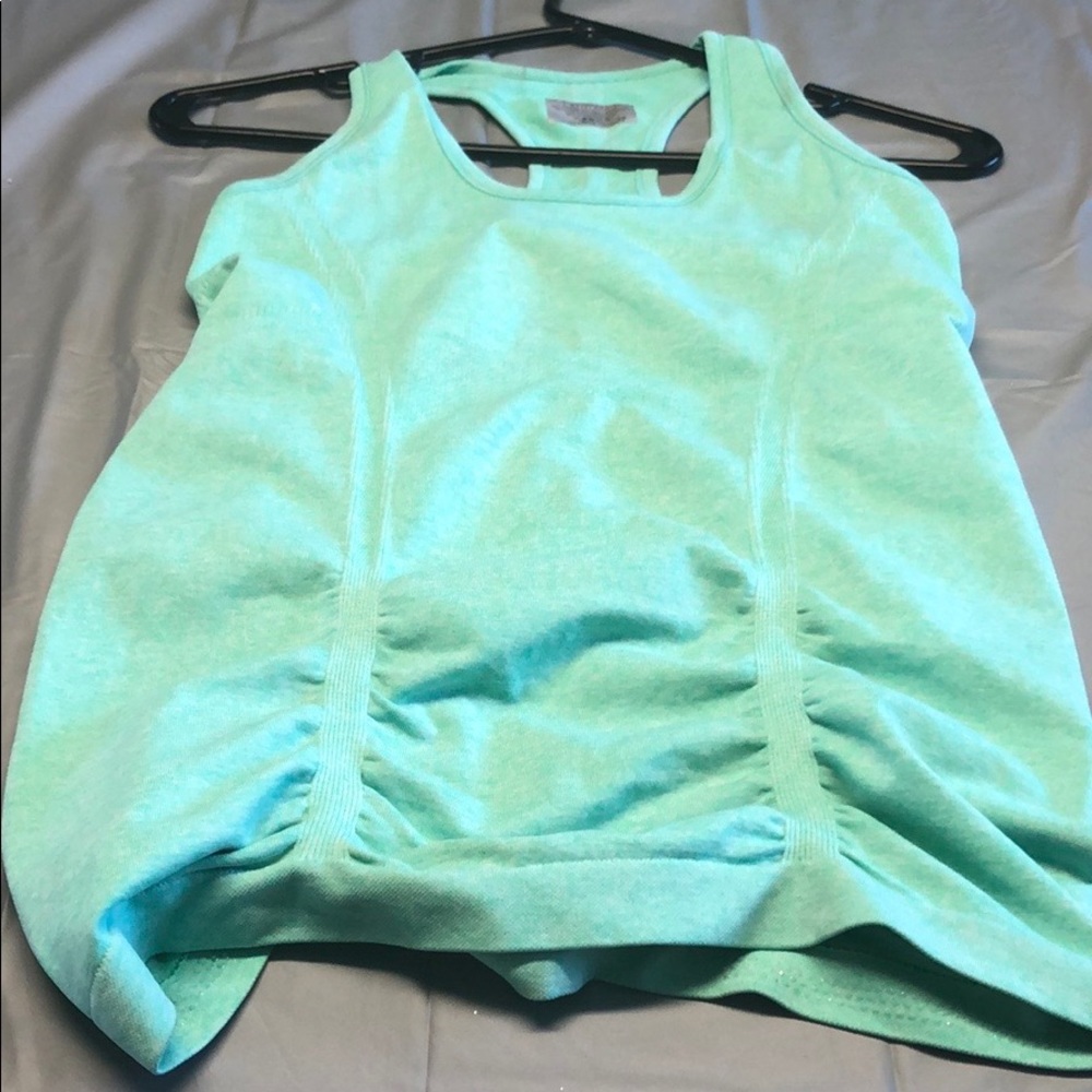 Athleta blue aqua contoured tank